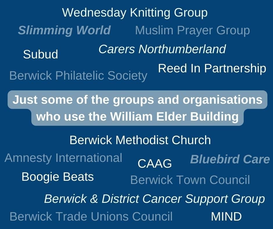 Are you aware of the types of groups that use The William Elder Building to hold meetings and events?  There are a variety of groups and organisation that hire our rooms on a regular basis.  Why not get in touch if you want to hold a meeting, we offer competitive rates and great facilities.  #communityspaces #roomhire #meetingspaceberwick